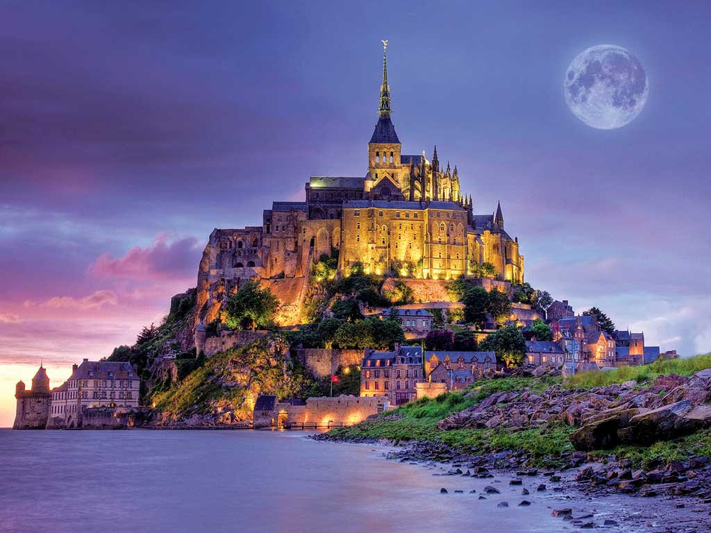 Mont Saint Michel soir